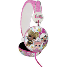 OTL Technologies LOL Surprise Glitter Glam Tween Dome Headphones (Padded Headphones, Adjustable Size, Wired Especially for Ages 8+, Unisex) - Official Licensed Product