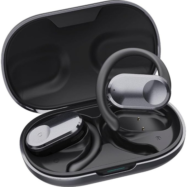 Open Ear Running Sports Headphones Wireless Bluetooth Gym Earphones Over Ear Wireless Air Bone Conduction Earbuds Bluetooth 5.3 With Ear Hooks Waterproof Workout Headphones for iPhone Android Runners