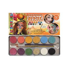 Eulenspiegel Fiesta 212233 Make-Up Palette, Vegan, Make-Up Set, Children's Make-Up, Carnival, Fancy Dress