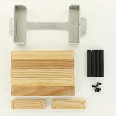Carson 907449 1:14 Aluminium Storage Compartment with Wooden Planks GH TU4, RC, Accessories for Tamiya Trucks, Spare Parts, Tuning Parts, Model Building, Made in Germany, 500907449, Large