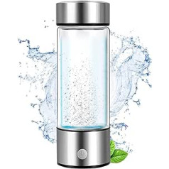Ceiever Hydrogen Water, Hydrogen Water Ioniser, SPE Pem Technology, Portable, USB Rechargeable, Lonised Water Maker, Anti-Ageing, Antioxidant Glass Bottle
