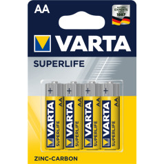 Varta superlife r6 aa zinc-carbon batteries set (zn-c; x 4)