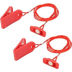 Jiawu Treadmill Safety Key, 2-Piece Treadmill Magnetic Safety Lock, Suitable for Most Treadmills that Require a Round Key, Automatic Protection