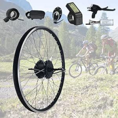 potow 250 W 48 V Electric Bicycle Rear Wheel Drive Kit, 20 ~ 25 km/h, Ebike Conversion Kit with LCD Display for Mountain Bike Commuter