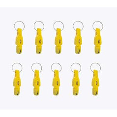 Sedmoon 10pcs Heavy Tension Snap Lock Clips for Dumbbell Planer Board Downrigger Boom Release Clips for Offshore Fishing