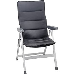 BRUNNER Skye Aria 0404069N.C09 Outdoor Folding Chair with Adjustable Backrest, Adjustable up to 6 Positions, Chair with Removable Cover, Aluminium Frame, Weather Resistant