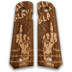 ZIB GRIPS Colt 1911 Pistol Grip Full Size 1911 (Government/Commander) Walnut Pistol Grip Handcrafted from Walnut Wood Ars.24