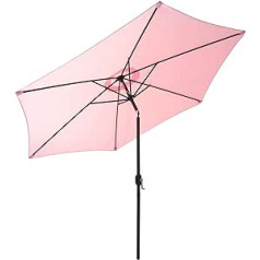 Gartenfreude Parasol Market Umbrella UV+50 200 cm Pastel Pink