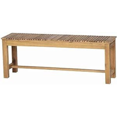 Siena Garden Falun 2-Seater Bench 120 x 33 x 45 cm, Acacia Wood, Oiled in Natural, FSC 100%