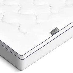 Beautissu BeauNuit MT Base Mattress Topper with Integrated Fitted Cover 100 x 200 cm Mattress Topper 3 cm Filler Mattress Protector Non-Slip Topper Box Spring Bed & Mattresses up to 40 cm Height
