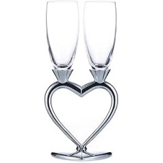 Sziqiqi 1 Set (2-teilig) Kreative Hochwertige Weingläser, Gläser Mit Fuß, Romatische Sektgläser Geschenk Haus Deko Sektglas 2