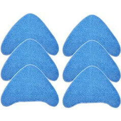 KEEPOW Pack of 6 Steam Broom Replacement Cloths, Washable Microfibre Replacement Cloths, Compatible with Vax Steam Cleaner S85-CM, S86-SF-CC, S86-SF-C, Comparable to 1-1-131448-00