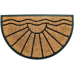 Coco&Coir® Premium Coconut Doormat Coconut Mat with Non-Slip PVC Foot Mop for Entrance Area for Outdoor and Indoor Use 45 x 75 cm