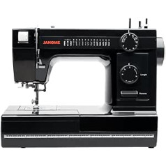 Janome HD1000 Black Edition Sewing Machine with 14 Stitches, 4 Step Buttonhole, Automatic Needle Threader and Drop Feed