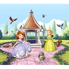 AG Design Sofia in the Arbour Disney Children's Room Curtains 2 Panels, Multi-Colour, 180 x 160 cm