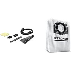Kärcher KFI 487 Car Interior Cleaning Set Suitable for Home & Garden Wet/Dry Vacuum Cleaner & Fleece Filter Bag