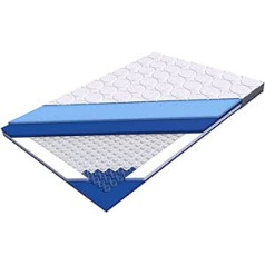 Genius eazzzy Royal Hybrid Topper, Height 11 cm, Mattress Topper with Gel Memory Foam, Spring Topper Temperature Regulating, Antibacterial Silver Cover, Hard Soft, 2 Sides, Easy Attachment