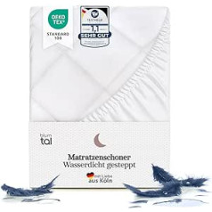 Blumtal Set of 2 Waterproof Quilted Mattress Protectors 135 x 190 x 30 cm
