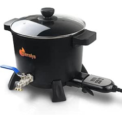 Wax Melter for Candle Making, 7L Candle Melting Pot Set with Non-Stick Coating Pot with Pourer and Temperature Controller