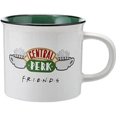 Friends Mug and Keyring Set in Gift Box (Central Perk Design) 11oz Ceramic Mug and Woven Keyring