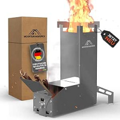 MountainMaverick® Rocket Stove [Easy Assembly] ConvectionAirflowTechnology Compact with Carry Bag Camping Stove Camping Grill Outdoor Survival