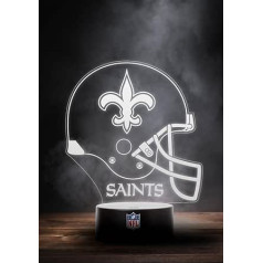 Great Branding New Orleans Saints NFL LED Lamp Light Logo Helmet Changing Mode with 6 Different Colours