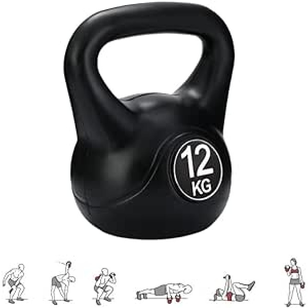 MAGIC SELECT Kettlebell-Gewicht mit Ergonomischem Griff, Kettlebell-Hantel für Muskeltraining zu Hause und im Fitnessstudio.