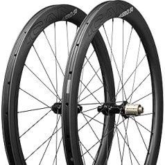 ICANIAN AERO Disc Brake Series 700C Carbon Fahrradräder, 35/40/45/46 mm Tiefe 25 mm Breite Clincher Tubeless Ready Carbon Rennradräder UD Mattes Finish