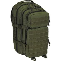 GEO-VERSAND Molle Backpack - Olive Loops 30 Litre Modular Large Geocaching Bag Army, Green