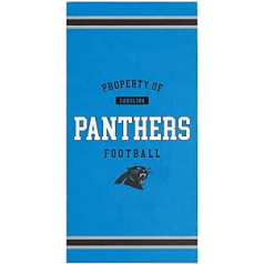 FOCO NFL Property of Carolina Panthers Football Beach Towel