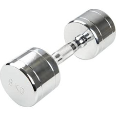 Vinyl or Chrome Dumbbell, 0.5 kg to 10 kg, Pack of 1, 8 kg