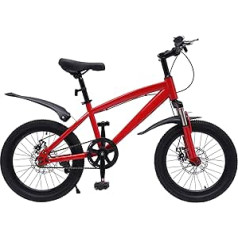 DiLiBee Children's Bicycle 18 Inch Boys Girls Bicycle Children's Bicycle with Stand Retro Style Bikes