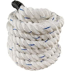 NENGGE Battle Ropes Battle Rope 9 m / 12 m / 15 m Diameter 38 mm Training Equipment for Crossfit Training Fitness Rope Sports Rope Poly Dacron Heavy Battle Ropes Swing Rope for Fitness Strength Training 9 m