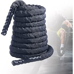 ADanti 100% Polyester Training Rope Fitness Rope Swing Rope Diameter 38 mm 9 m 12 m 15 m Cardio Workout Ropes Battle Ropes with Cover for Strength Endurance and Muscle Building, Swing Rope, 38 mm x 12