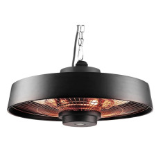 NEO Ceiling radiant heater 2000W, aluminum, with remote control, switch, halogen lamp heating element