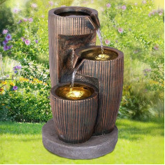 profi-pumpe.de, Decorative Indoor Fountain, 230 V, Waterfall Water Feature for Garden, Garden Pond, Patio, Balcony, Decorative