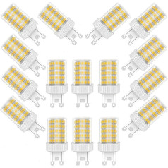 Ruihua Pack of 16 G9 10 W LED Capsule Light Bulbs 3000 K Warm White G9 Corn Bulbs (Equivalent to 90 W Halogen Bulb) 900 LM Not Dimmable G9 Energy Saving Lamp AC 220-240 V