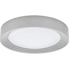 EGLO ONTANEDA 1 Wand- / Deckenleuchte, Kunststoff, 11 W, silber