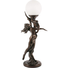 Julianna Art Deco Bronze Beleuchtung Nude Dehnen Lady Lampe