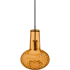 LEDVANCE Vintage Edition 1906 Ceiling Light with E27 Socket, Orange Glass, Bulb Not Included, Carved Pendant Pear