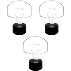 OSALADI Black Visual Touch Control Light Lamp Office for Home Decorative without Battery Style D Night Basketball