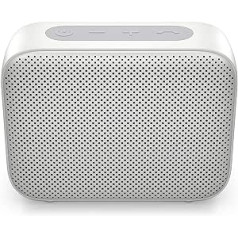 HP Bluetooth Speaker 350 (USB-C Charging Cable, 3.5 mm Jack, Bluetooth, Integrated Microphone, Splash Protection) Square / Silver / Black