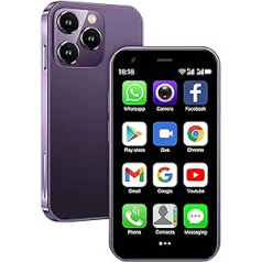Hipipooo Mini Phone Unlocked 3G Dual SIM Smartphone 3 Inch 1000mAh Android 8.1 Backup Smartphone 2GB+16GB(XS15-Purple)