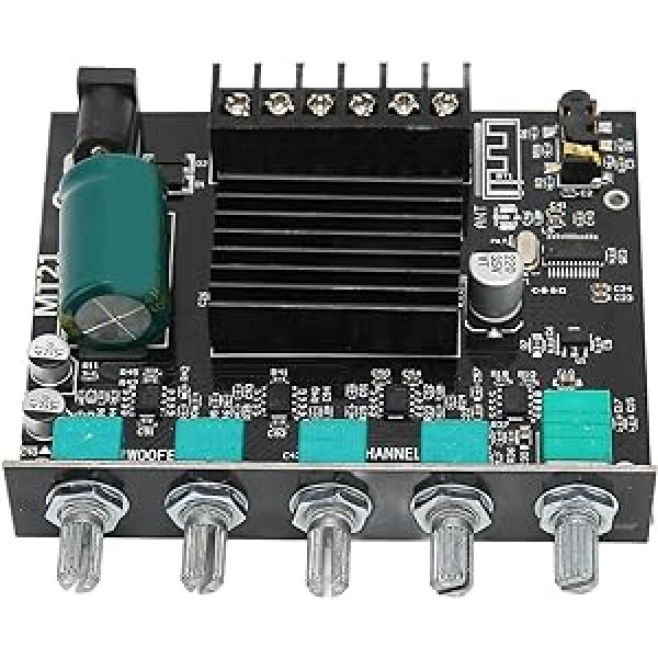 Bluetooth Amplifier Bluetooth Module 2.1 PCB Zkmt21 BT Amplifier Board High Performance Sound Stereo Dc1224V Digital Power Amplifier Board for 15100W 48Ω Speaker