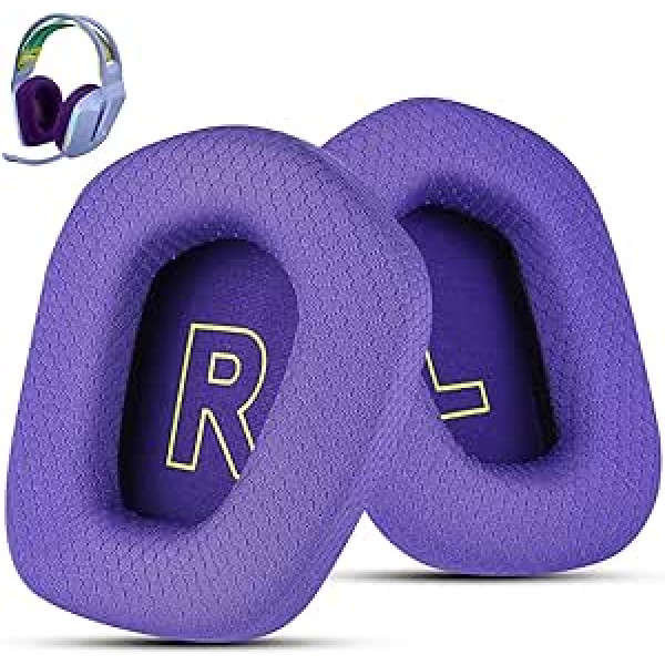 Wzsipod Breathable Mesh Replacement Ear Pads for Logitech G733 & G335 Gaming Headset - Optimal Sound Quality, High Quality and Durable Ear Pads (Purple)