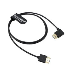 Alvin's Cables Ultra HD 8K HDMI 2.1 Cable HDMI Right to Right Angle High Speed HDMI for Atomos Ninja V Monitor, Z CAM E2, for Sony FS5 | FS7| A7S3 Cameras 39.4