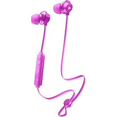 Music Sound | In-Ear Headphones Bluetooth Wireless Loop Style | Bluetooth Headphones with Microphone for Universal Smartphone - Integrated Remote Control - 6H Battery - Pink