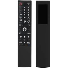 Richer-R LG AN-MR700 Remote Control Case, Shockproof Protective Silicone Protective Cover for LG AN-MR700 TV Remote Control Red/Black