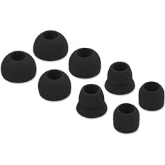 Replacement Silicone Earplugs Eargels for Beats By Dr. Dre Powerbeats 3 Wireless Stereo Headphones Black