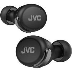 JVC HA-Z330T-B - Compact True Wireless Earphones, Noise Cancelling, Lightweight, Stylish Design, BT 5.2, Waterproof (IPX4), 21 Hours Playtime, Low Latency Mode for Games, (Black)